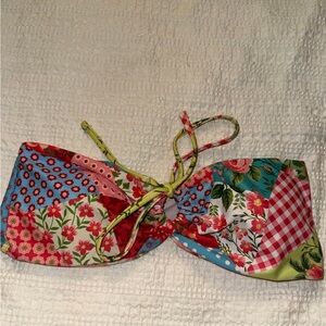 SHEIN Floral Patchwork Bandeau Top